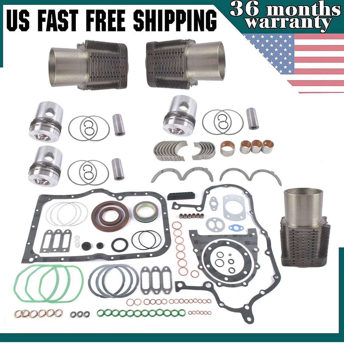 Engine Rebuild Kit for Deutz F3L912 (STD) (1970β2023)