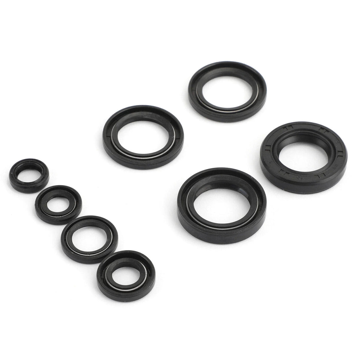 Complete Oil Seal Set Kit x 8 for Yamaha DT 125 (1976–1981)