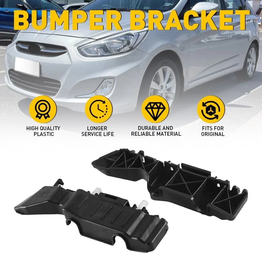 2X Front Bumper Bracket for Hyundai Accent (2012–2017) Driver & Passenger Side