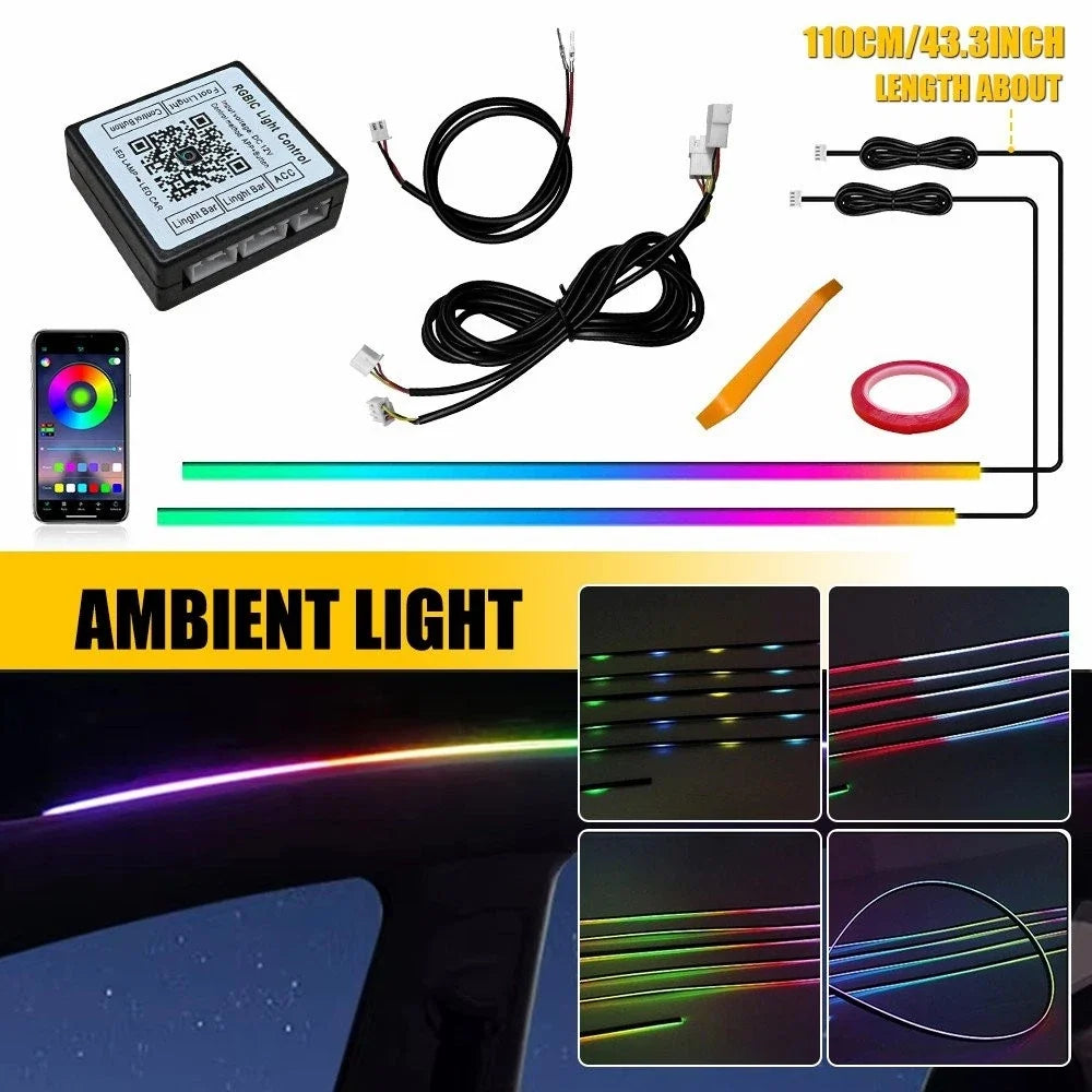 RGB LED Sunroof Ambient Light Strip for Panoramic Skylight (Universal)