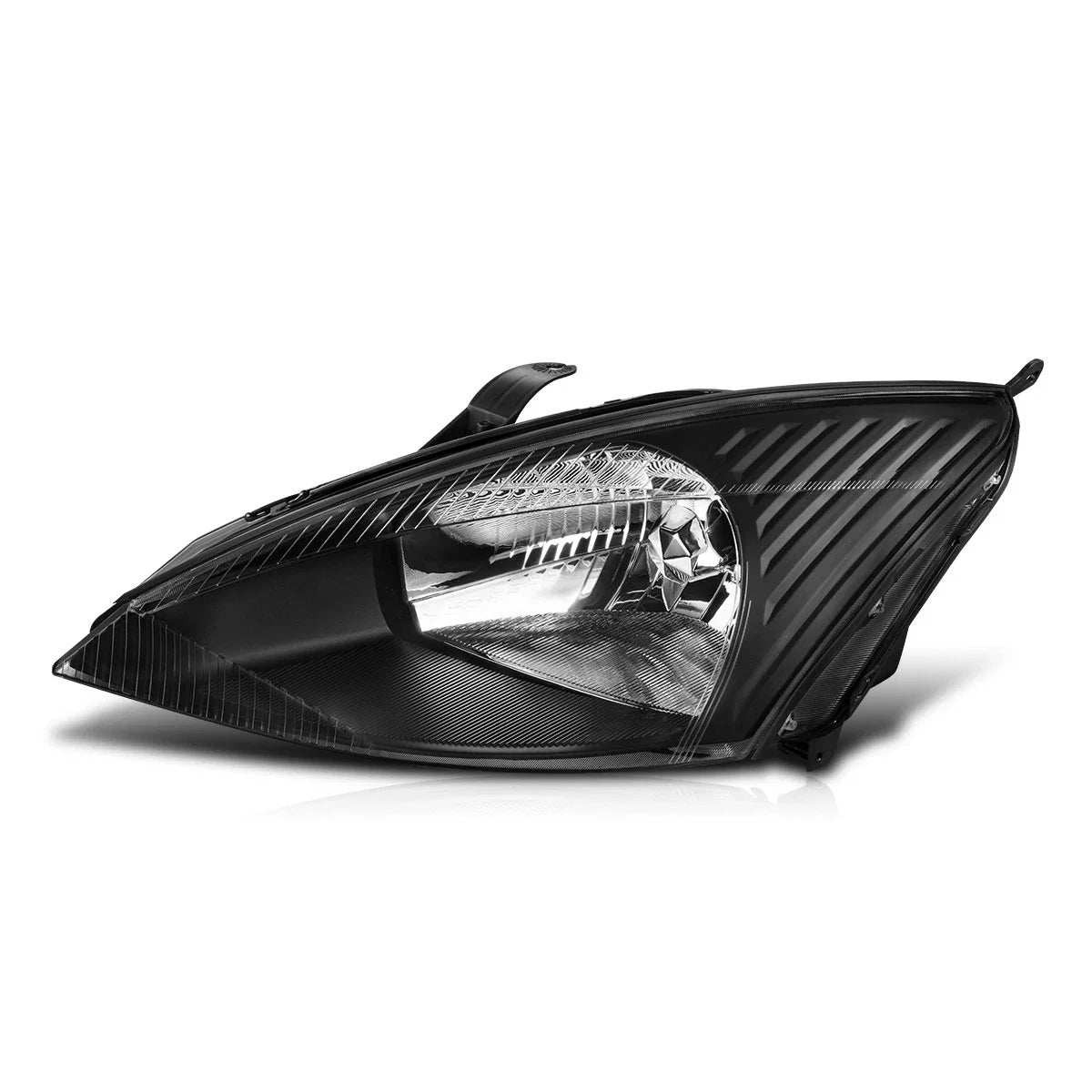 Left Driver Side Headlight Lamp for Ford Focus (2003–2004) Black Housing