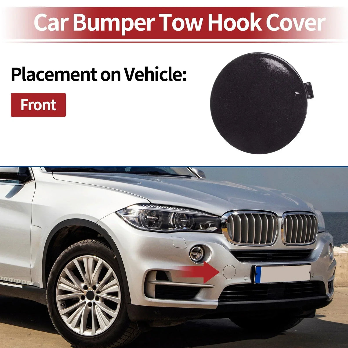 Front Tow Hook Cover for BMW X5 F15 (2014-2018)