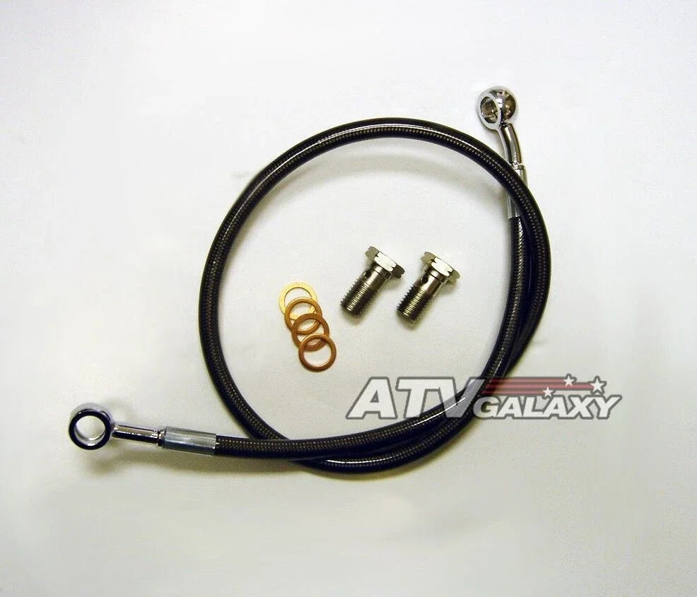 Extended Steel Braided Rear Brake Line for LTZ400 Z400 KFX400 (2003–2009)