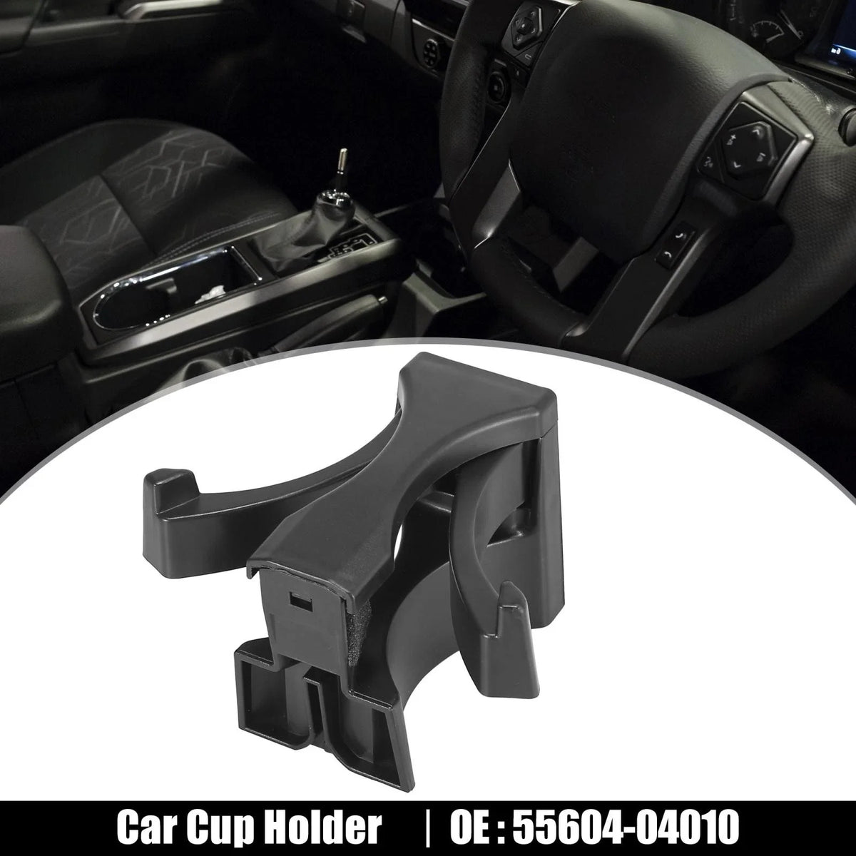 Center Console Cup Holder Divider Insert 55604-04010 for Toyota Tacoma (2005–2015)