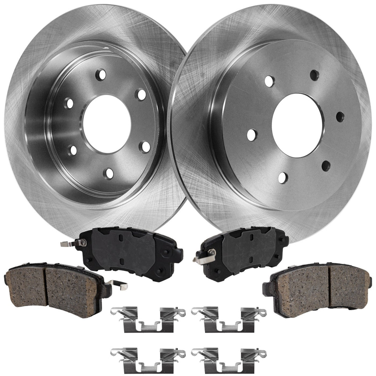 Rear Brake Rotors and Pads Set for Nissan Armada 2017-2019