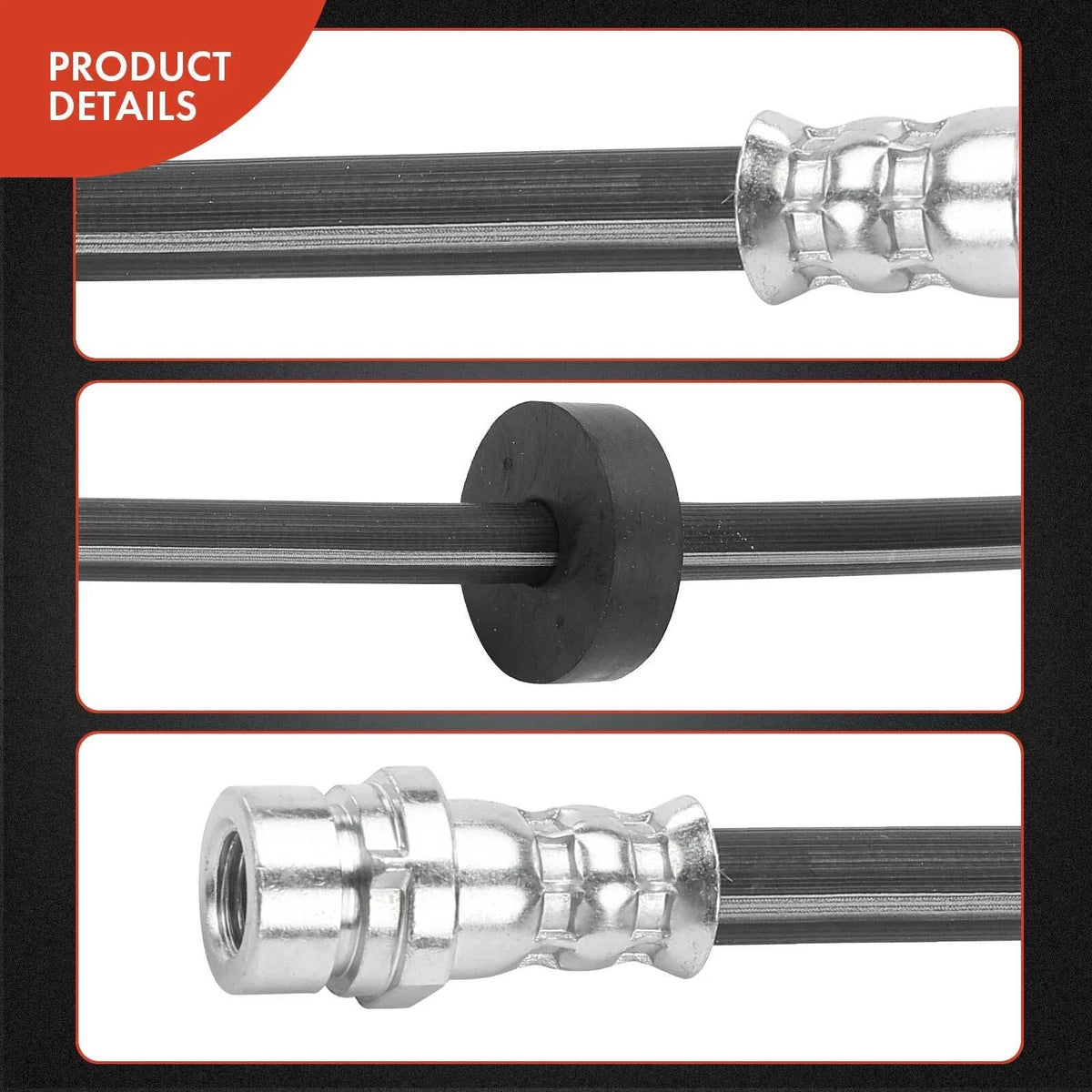 Rear Brake Hose Pair - 2X for Focus (2000-2004) Hydraulic