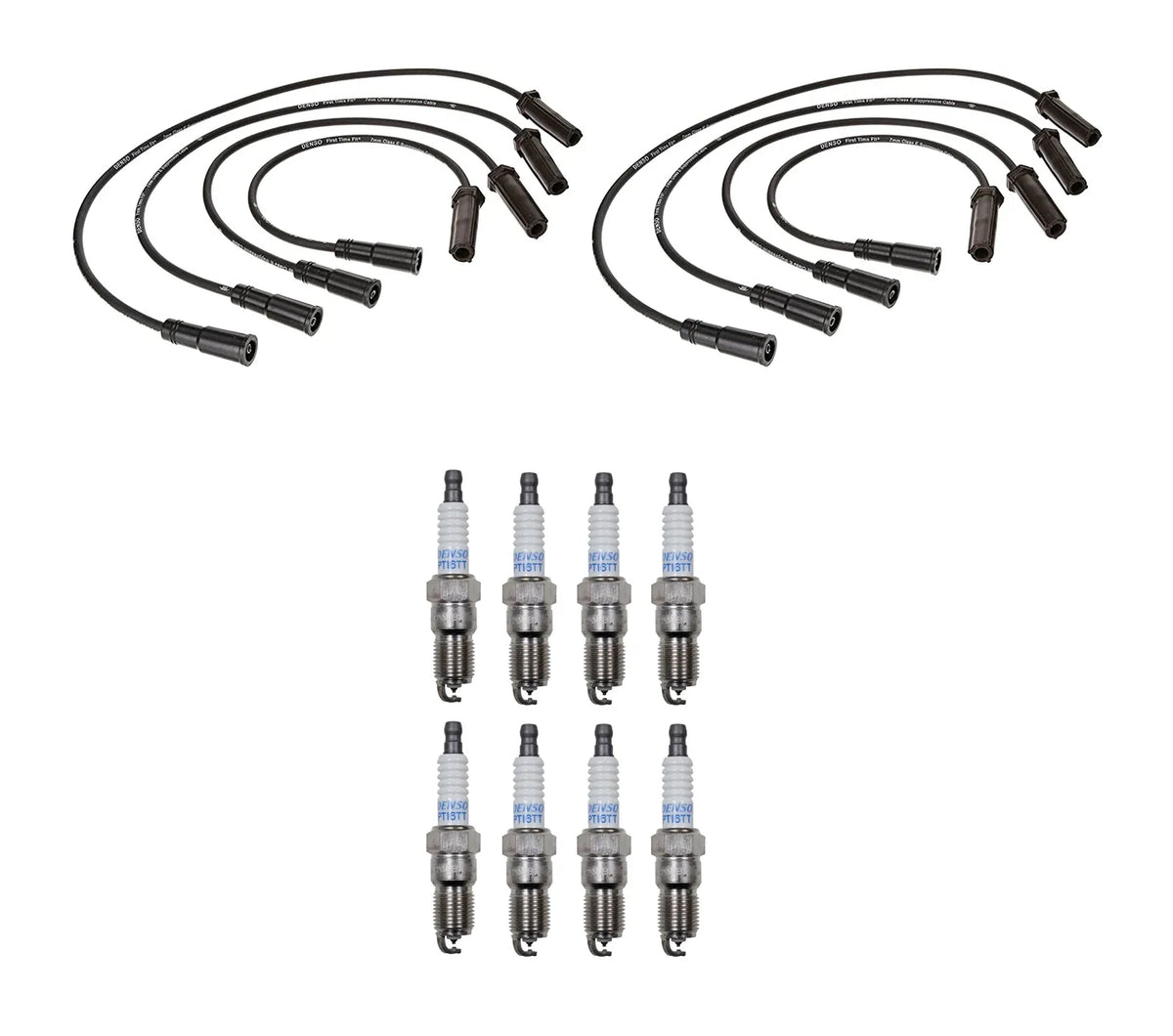Denso 7mm & 8 Platinum TT Spark Plug Wire Set for Chevy GMC 7.4 V8 (1996–2002)