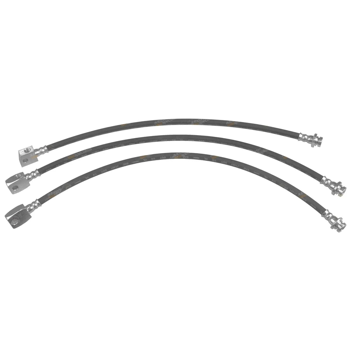 Set of 3 Extended Brake Hoses for Patrol Y61 GU with ABS