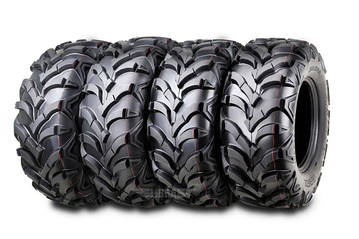 Set of 2 WANDA Solid Mud ATV Tires 27x9x14 27x11x14 for Hisun Tactic/Strike/Sector 1000 (2016–2019)