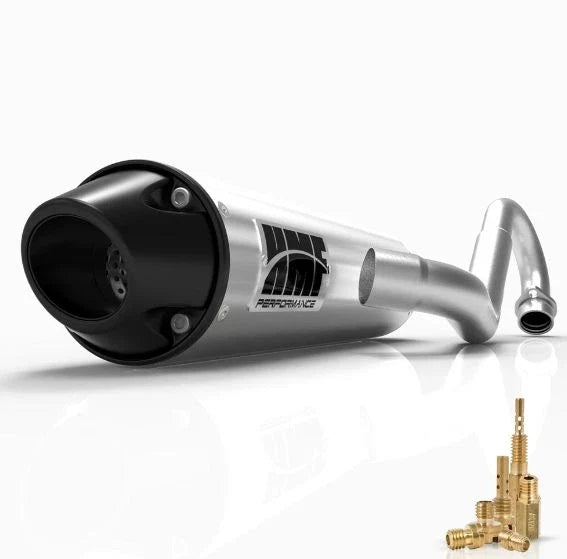 HMF Performance Full Exhaust for LTZ 400 (2003–2008) + Jet Kit, Black Cap