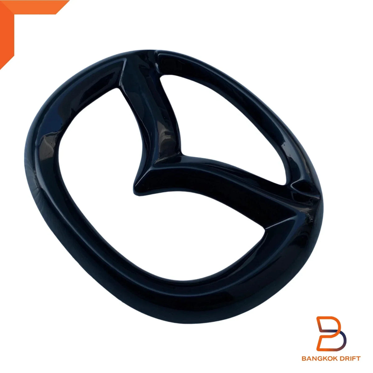 Glossy Black Front Grille Emblem Trim for Mazda BT-50 2020-2024
