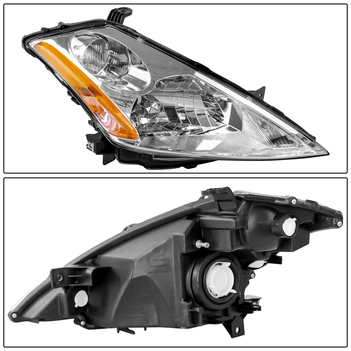 Pair Halogen Headlights for Nissan Murano (2003–2007)