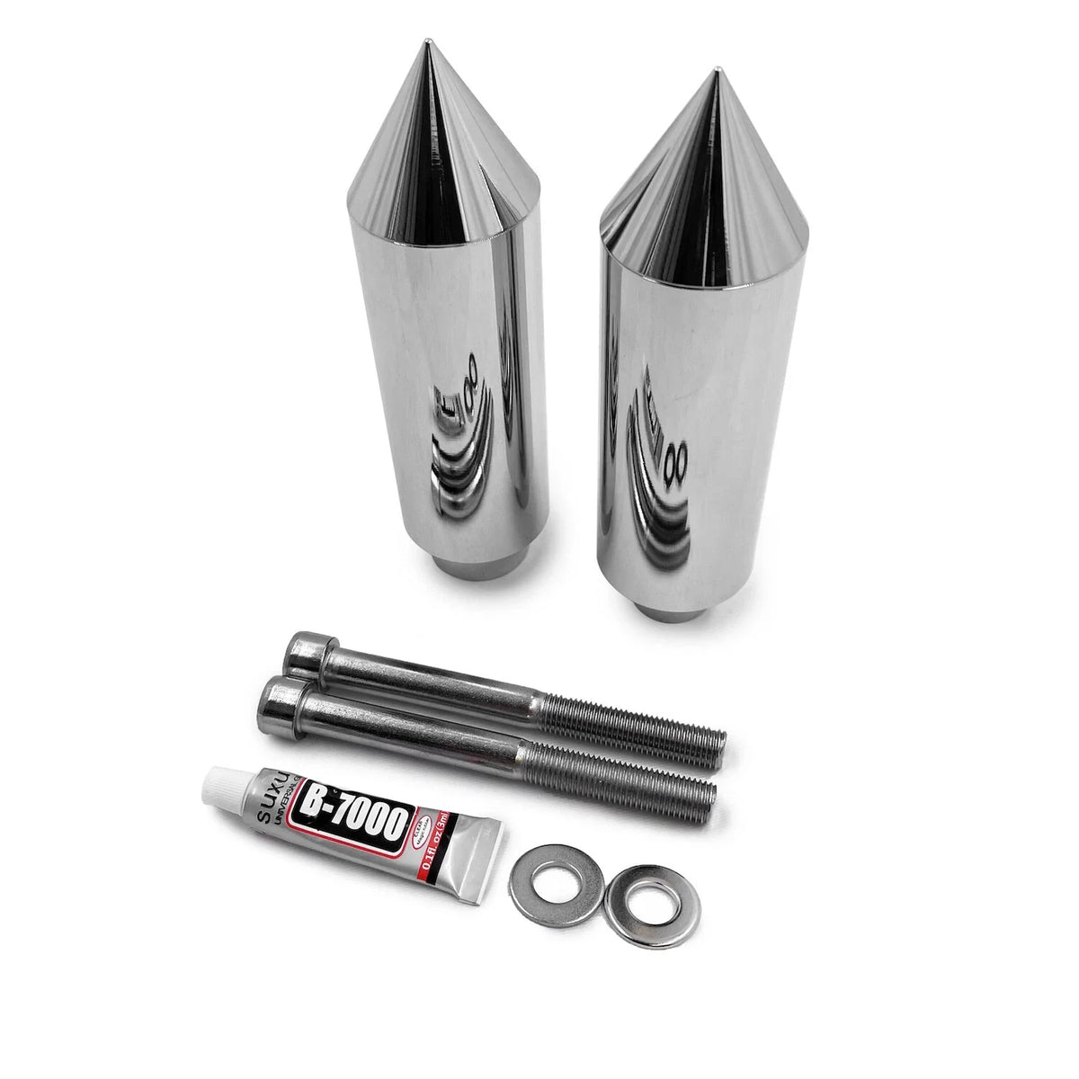 Chrome Frame Slider Crash Protector with Spikes for Honda CBR 600 F4 1996-2007