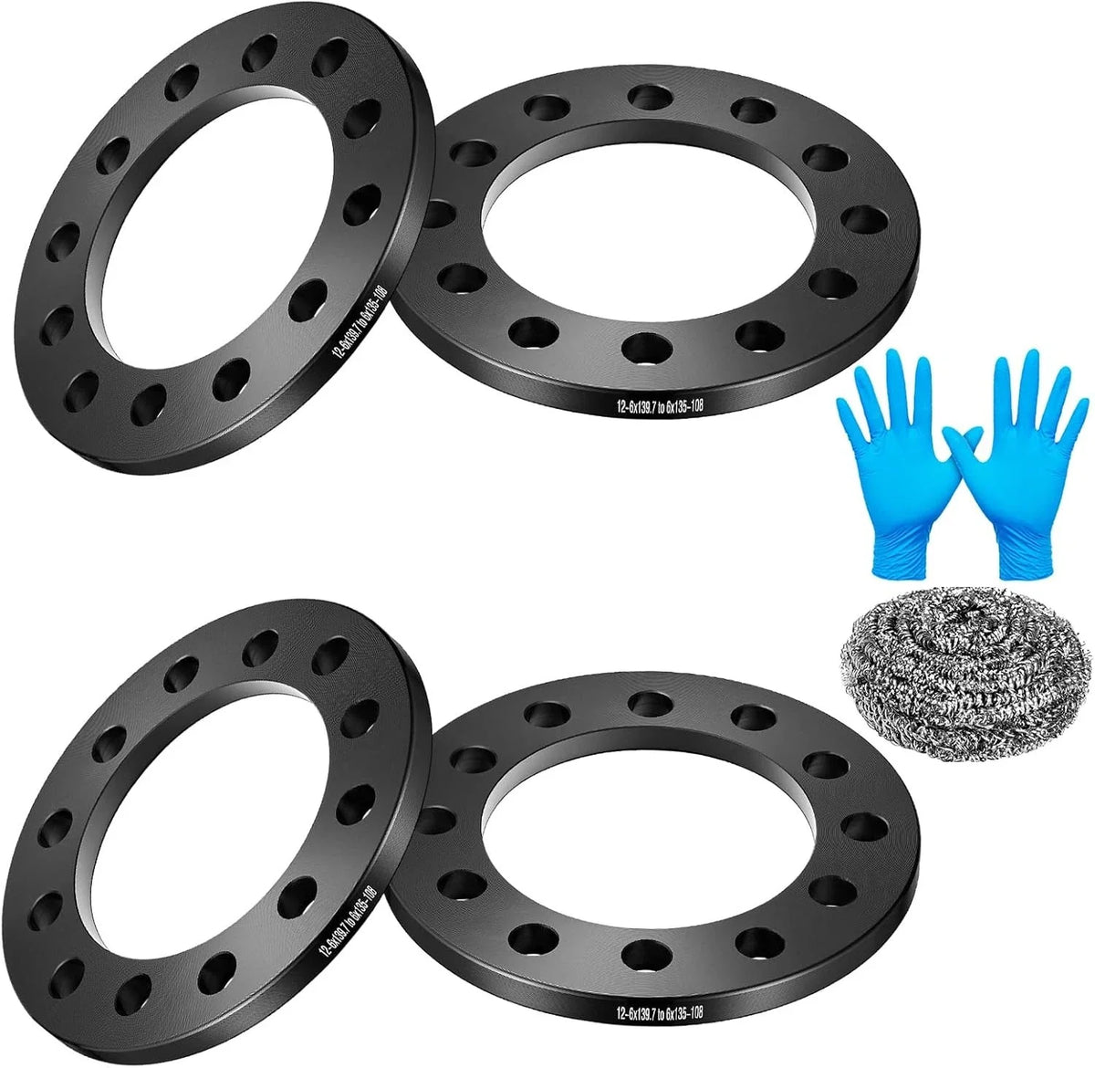 Set of 4 Wheel Spacers Adapters 12mm 6x135 to 6x139.7 for Lincoln Navigator (2003–2022)