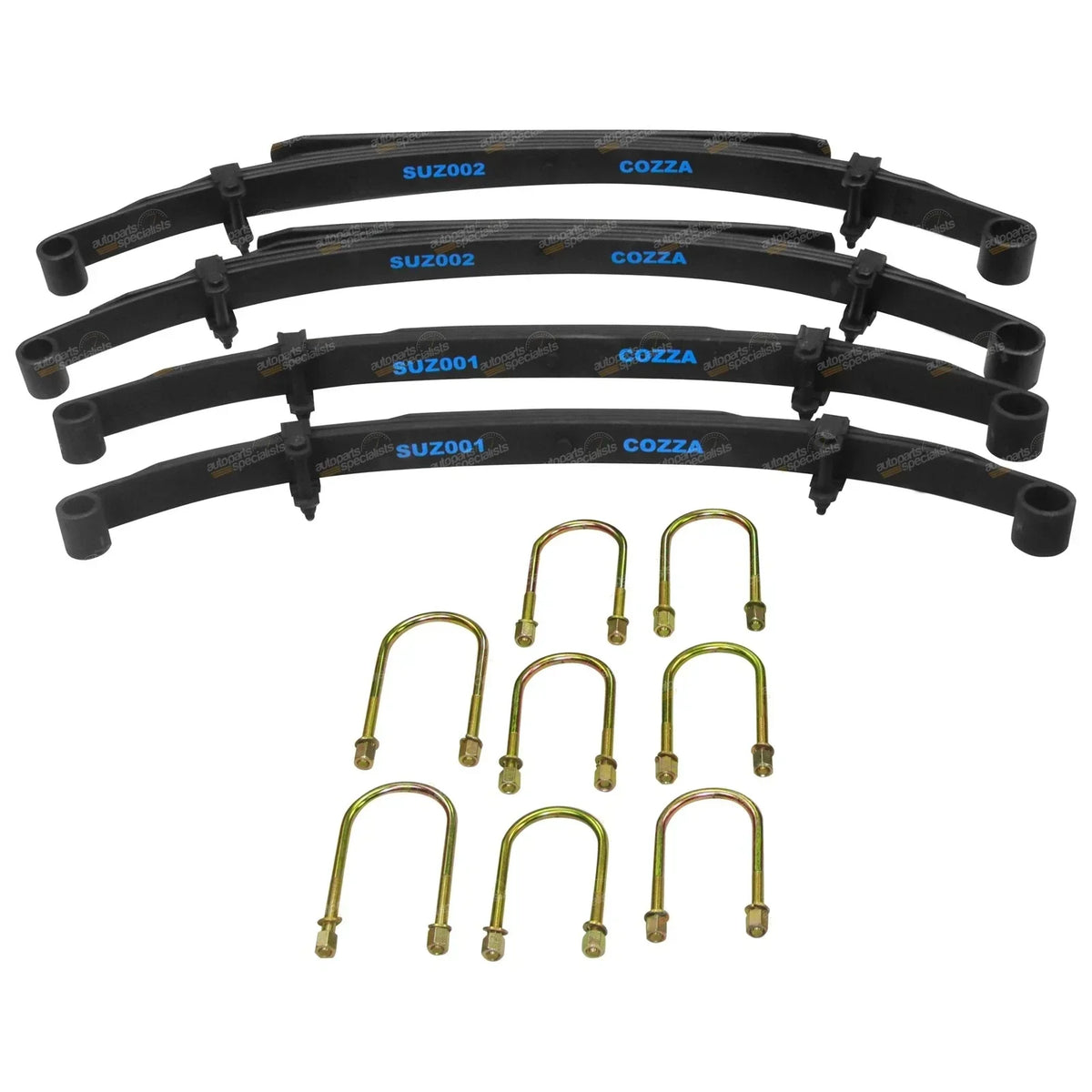 Raised Leaf Spring Set 2in Front + Rear for Maruti Suzuki Sierra 1974-2000