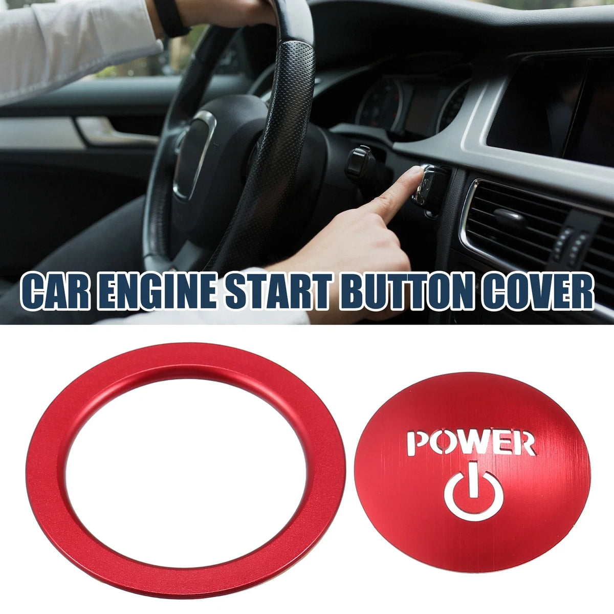 Engine Start Stop Button Cover Set for Toyota Vellfire 30 Series (2015–2020)