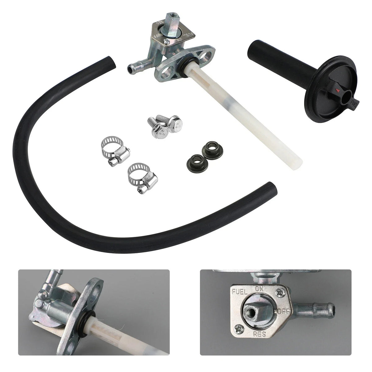 Fuel Gas Petcock Valve & Lever for Honda Recon 250 Rancher 350 Foreman 500 (2000–2023)