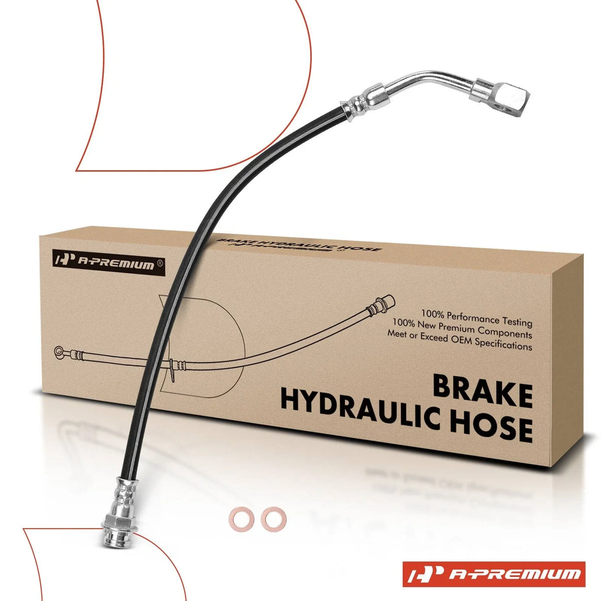 Front Brake Hydraulic Hose for Chevy Impala, Buick LaCrosse, Regal (2000–2005)