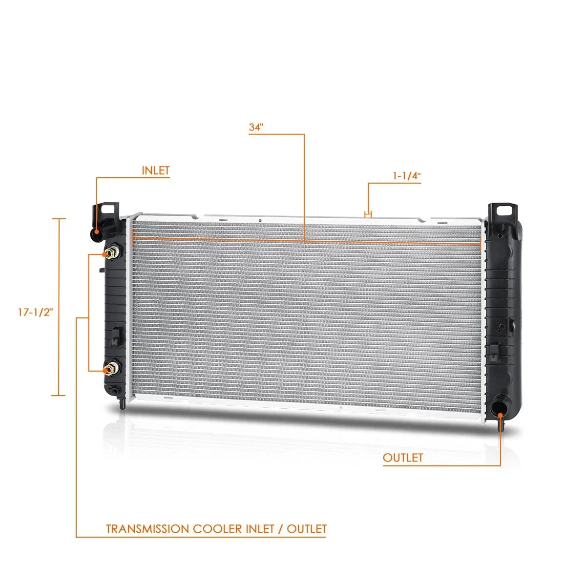 Factory Style Aluminum Core Radiator DPI-2371 for Silverado/Sierra (1999–2007)