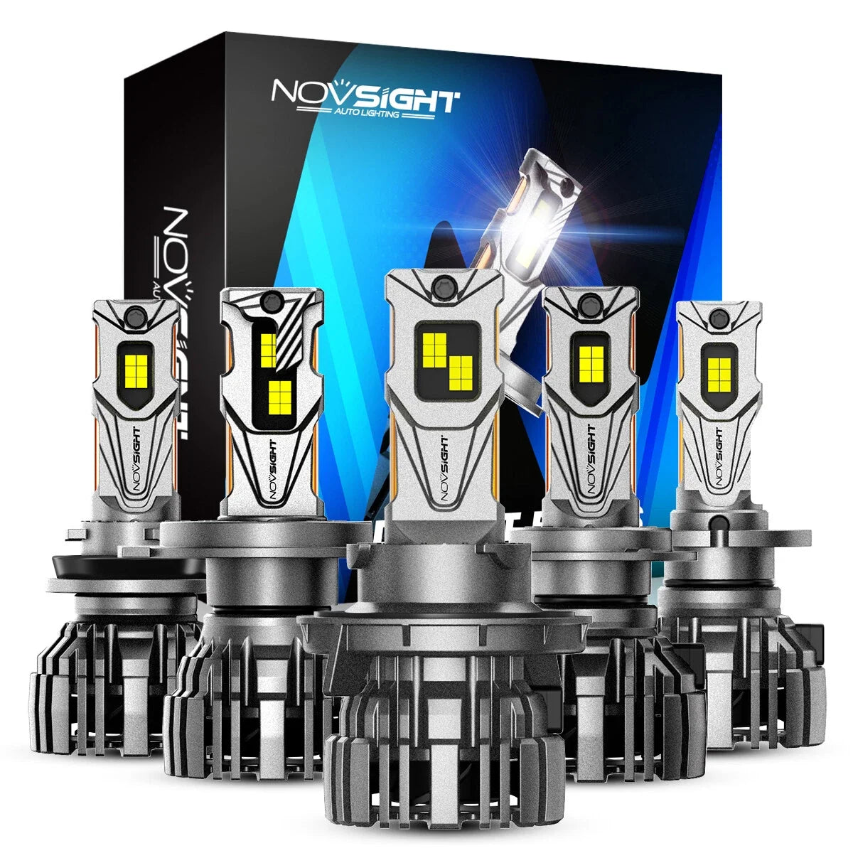 Set of 2 LED Headlight Bulbs H7 H11 H13 9005 9006