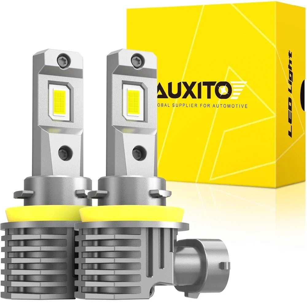 2X H9 H8 H11 Clear White LED Low Beam Headlight Bulbs
