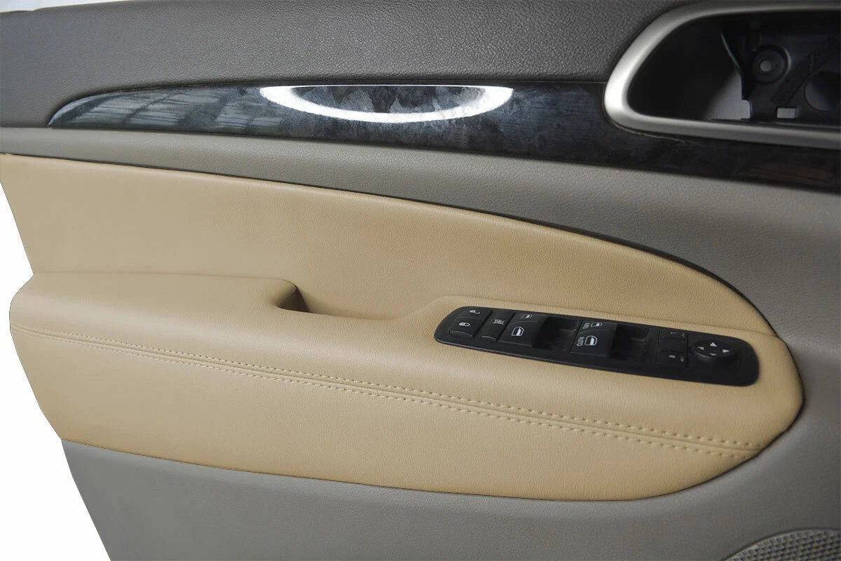 Front Insert Door Panel Cover Leather for Jeep Grand Cherokee (2011–2019) Beige
