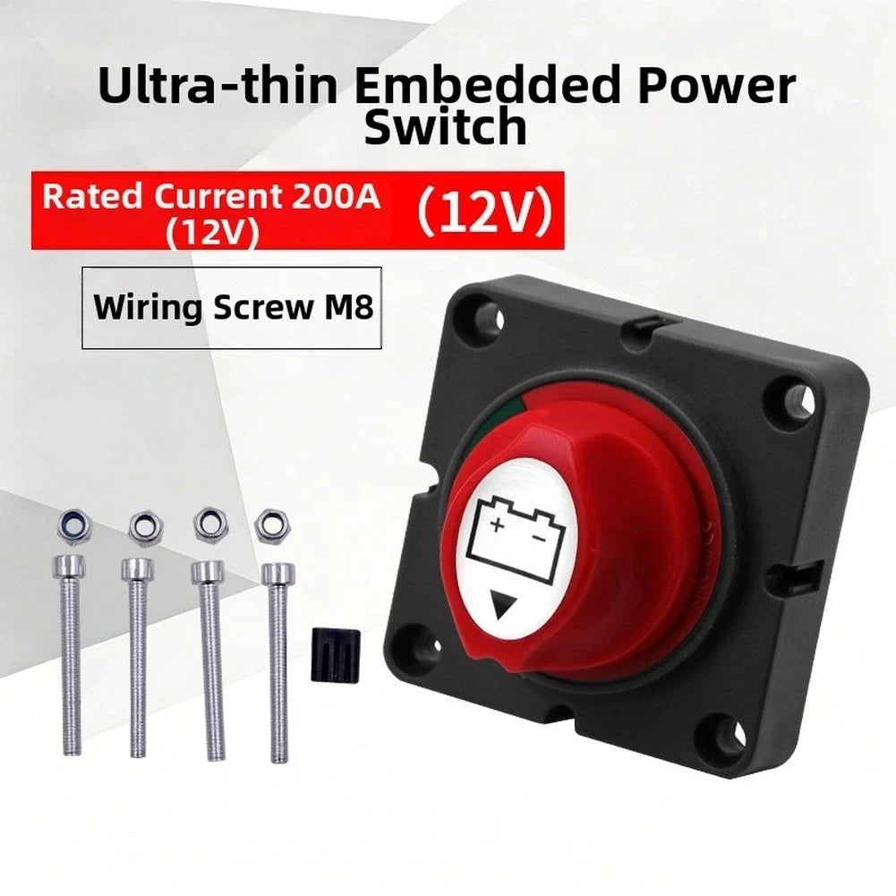 12V 200A Battery Cutoff Switch for Marine Applications