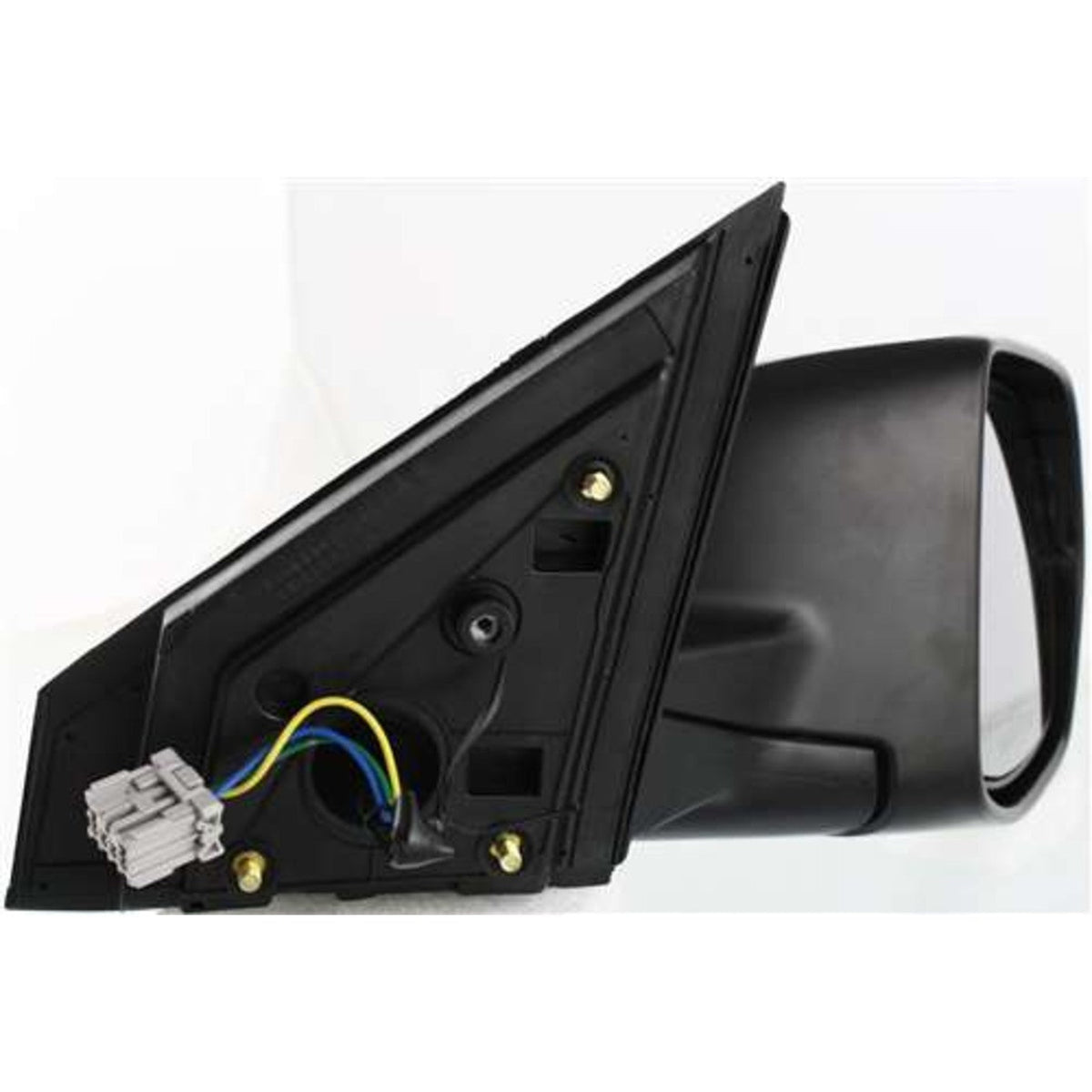 Passenger Side Power Glass Mirror in Textured Black for Honda CR-V 2007–2011