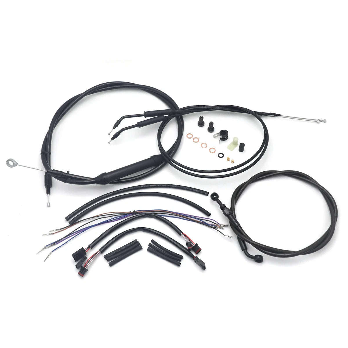 14" Black Extended Cable for FXDWG Harley Dyna 2012-2017