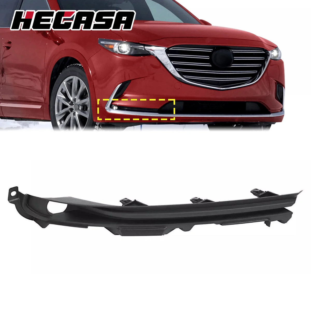 Fog Light Bezel Trim Cover for Mazda CX-9 (2016 to 2023)