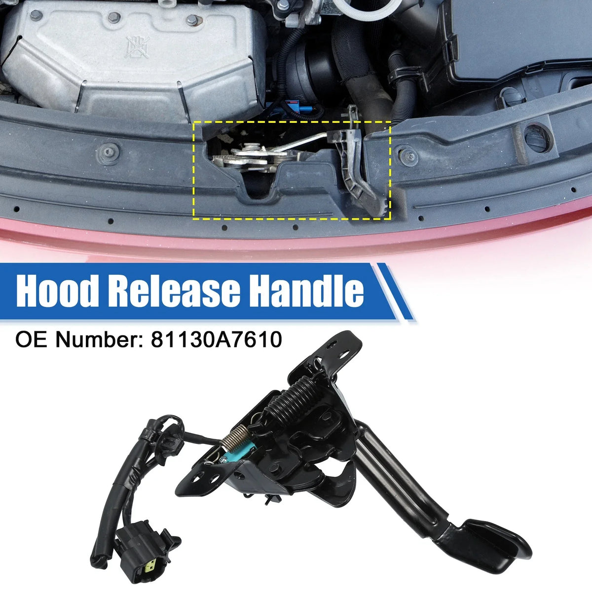 Hood Latch Assembly for Kia Forte (2017–2018) No. 81130A7610