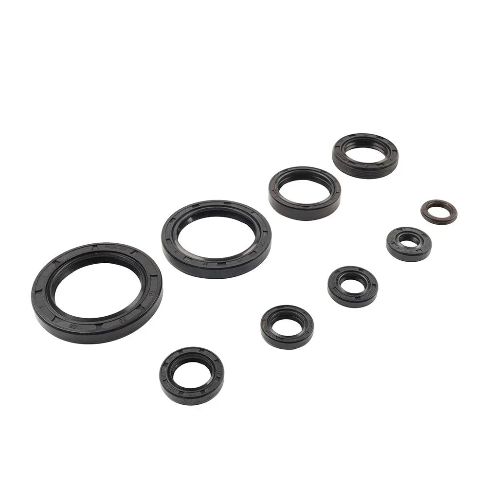 Engine Oil Seal Kit - 9 Seals for Honda CRF250R (2010-2017)
