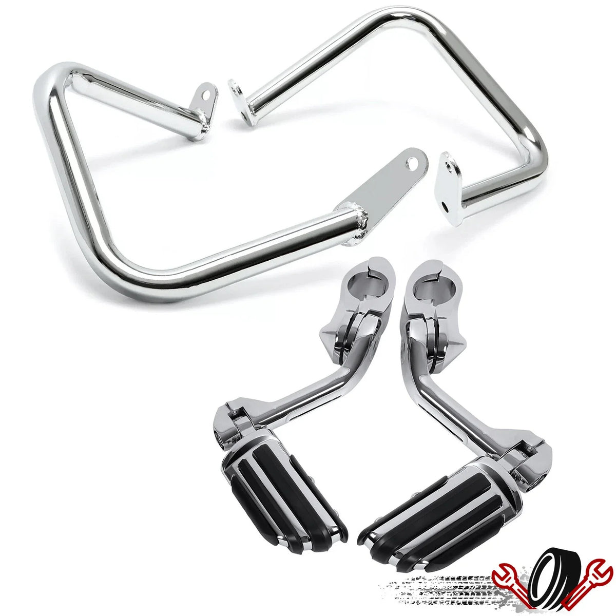 Engine Guard Crash Bar with Highway Pegs for Yamaha V-Star (2000–2019)