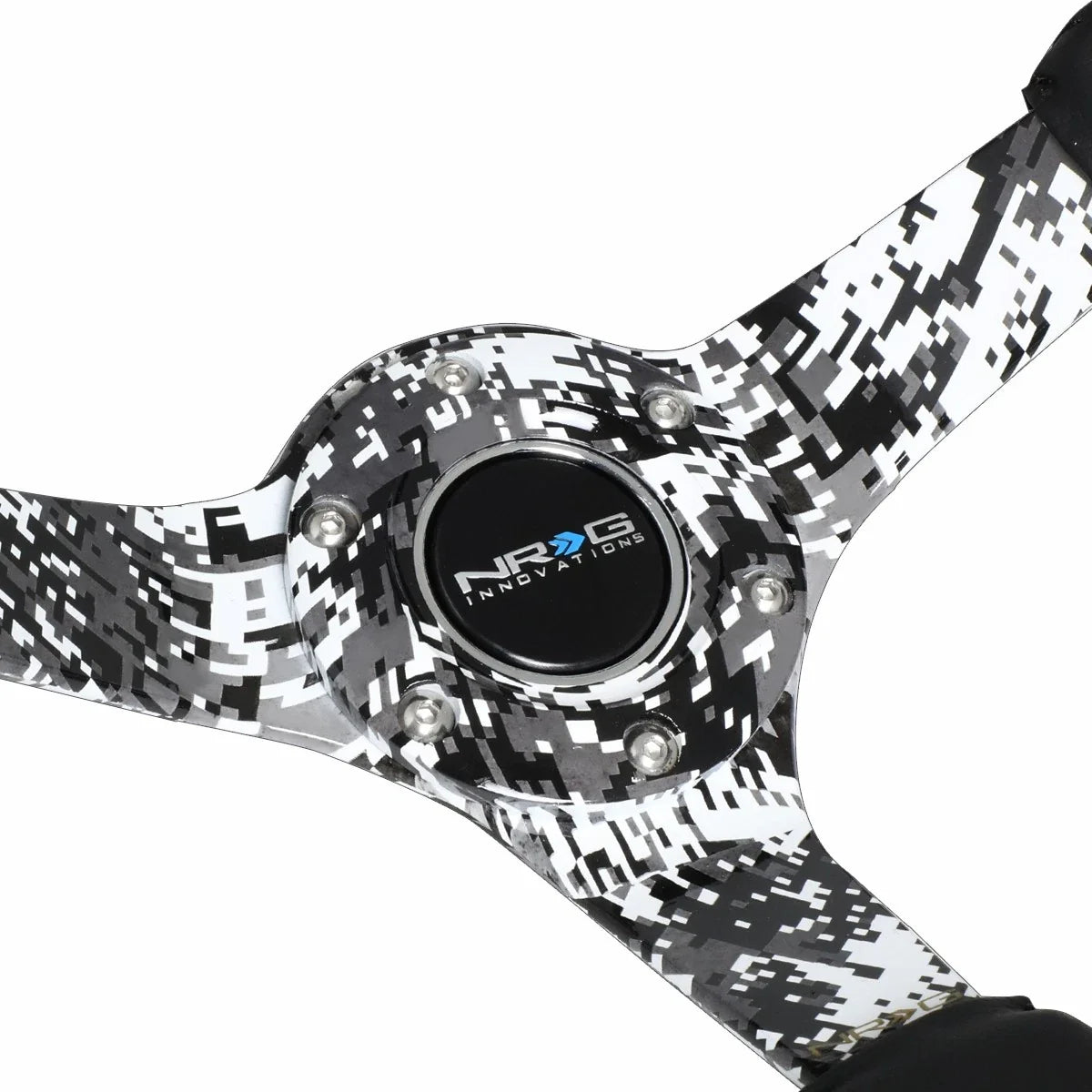 NRG 35cm 3" Deep Dish Black Leather Steering Wheel for Universal
