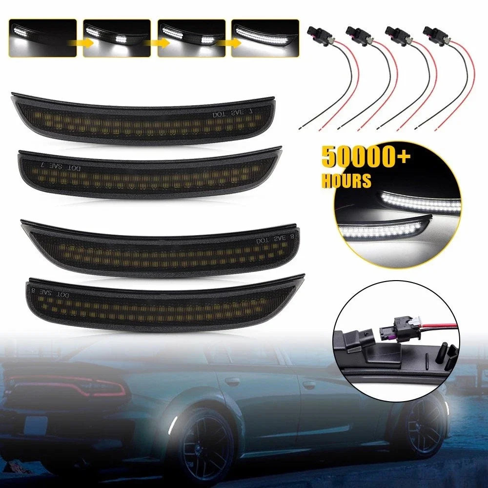 Dynamic White LED Side Marker for Dodge Charger (2015–2022) EXV