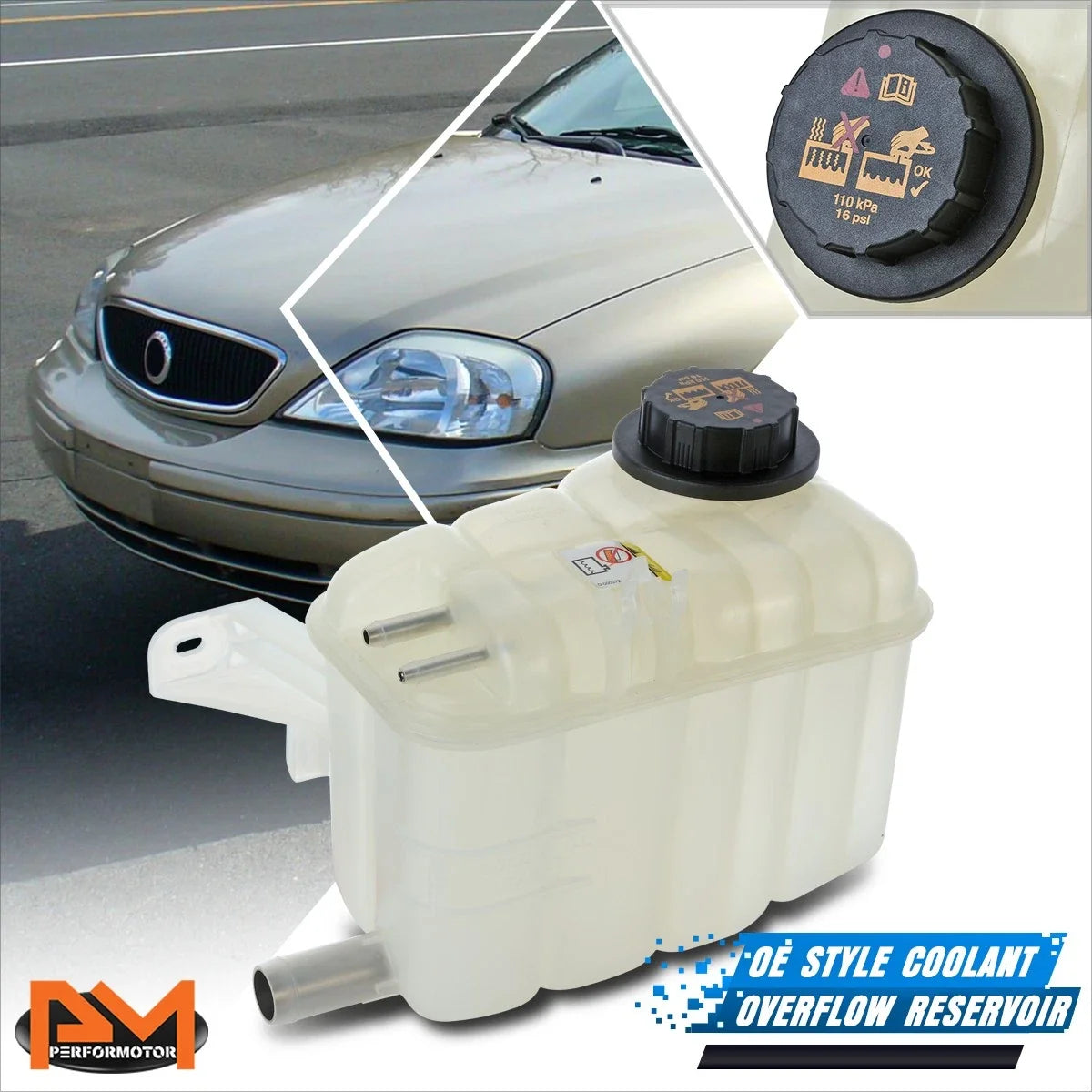 Overflow Reservoir for Ford Taurus and Mercury Sable 1998-2005
