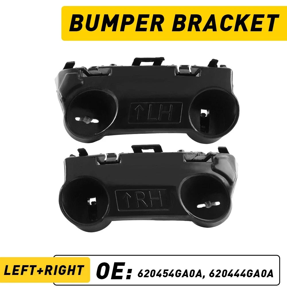 Set of 2 Front Bumper Bracket Beam Mounts LH & RH for Infiniti Q50 (2014–2021)