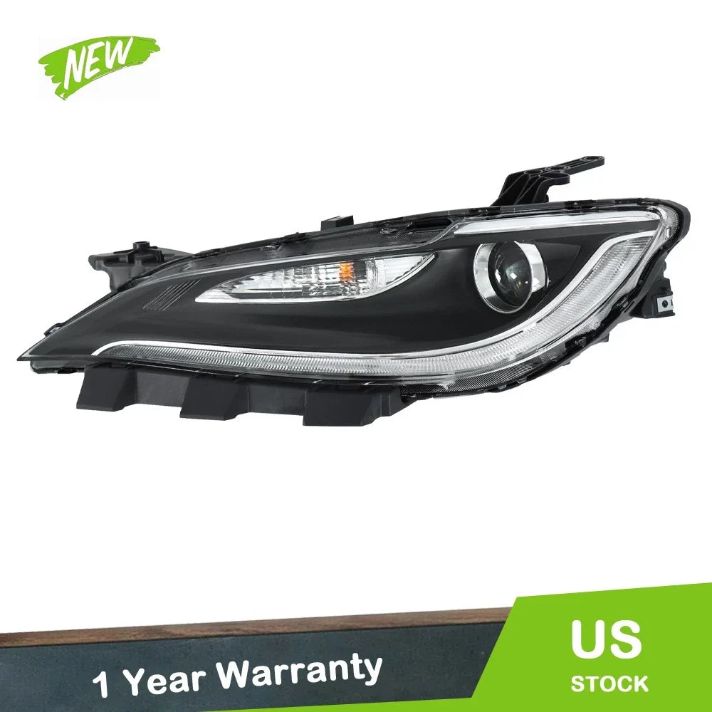 Driver Halogen LH Headlight with LED DRL for Chrysler 200 (2015–2017)