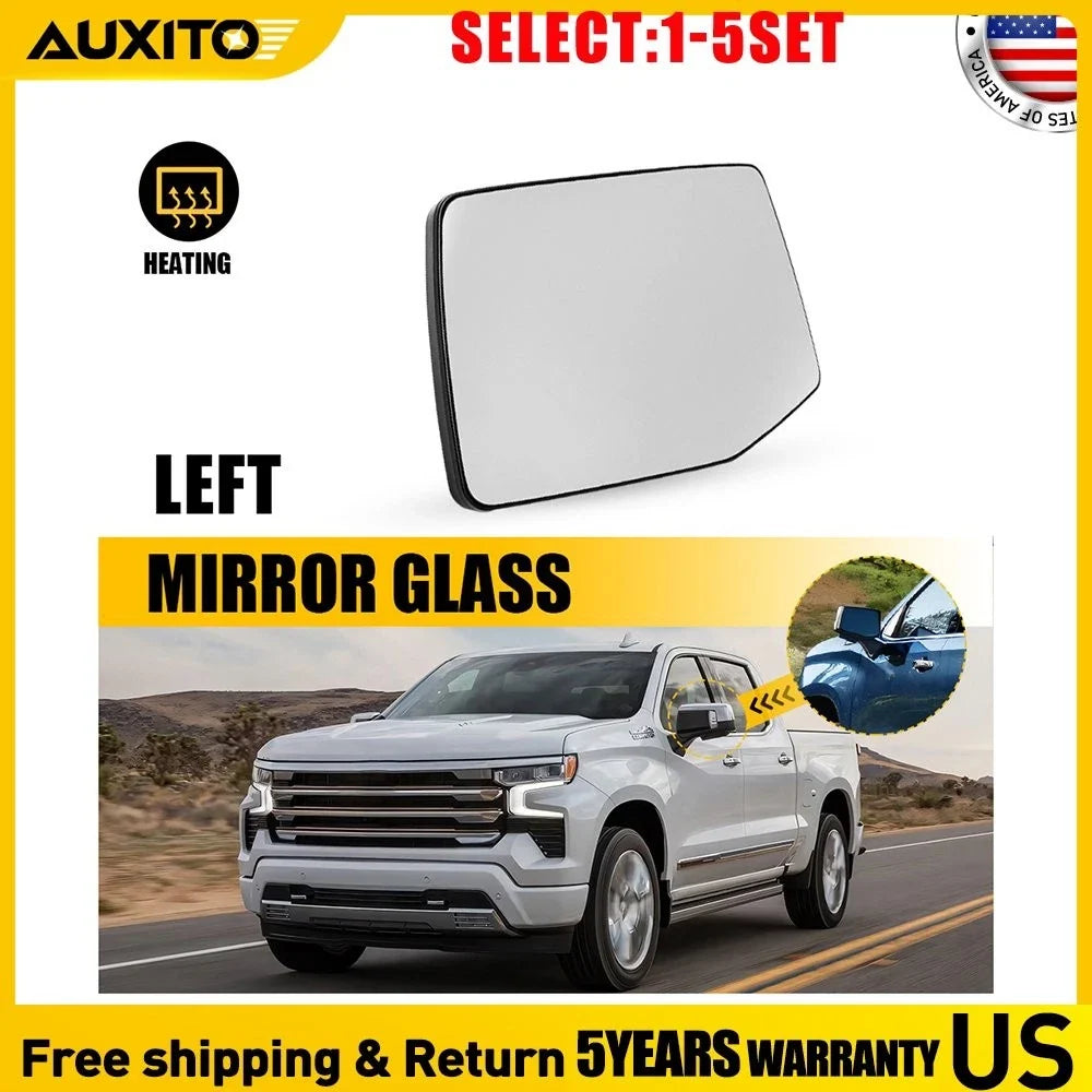 Heated Mirror Glass for Driver Side Silverado 3500 HD (2019-2024)