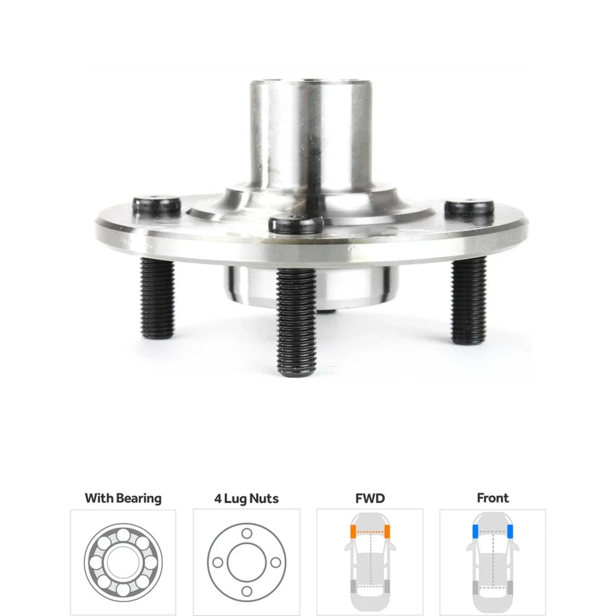 4-Piece Wheel Hubs for Saturn SL1 Model