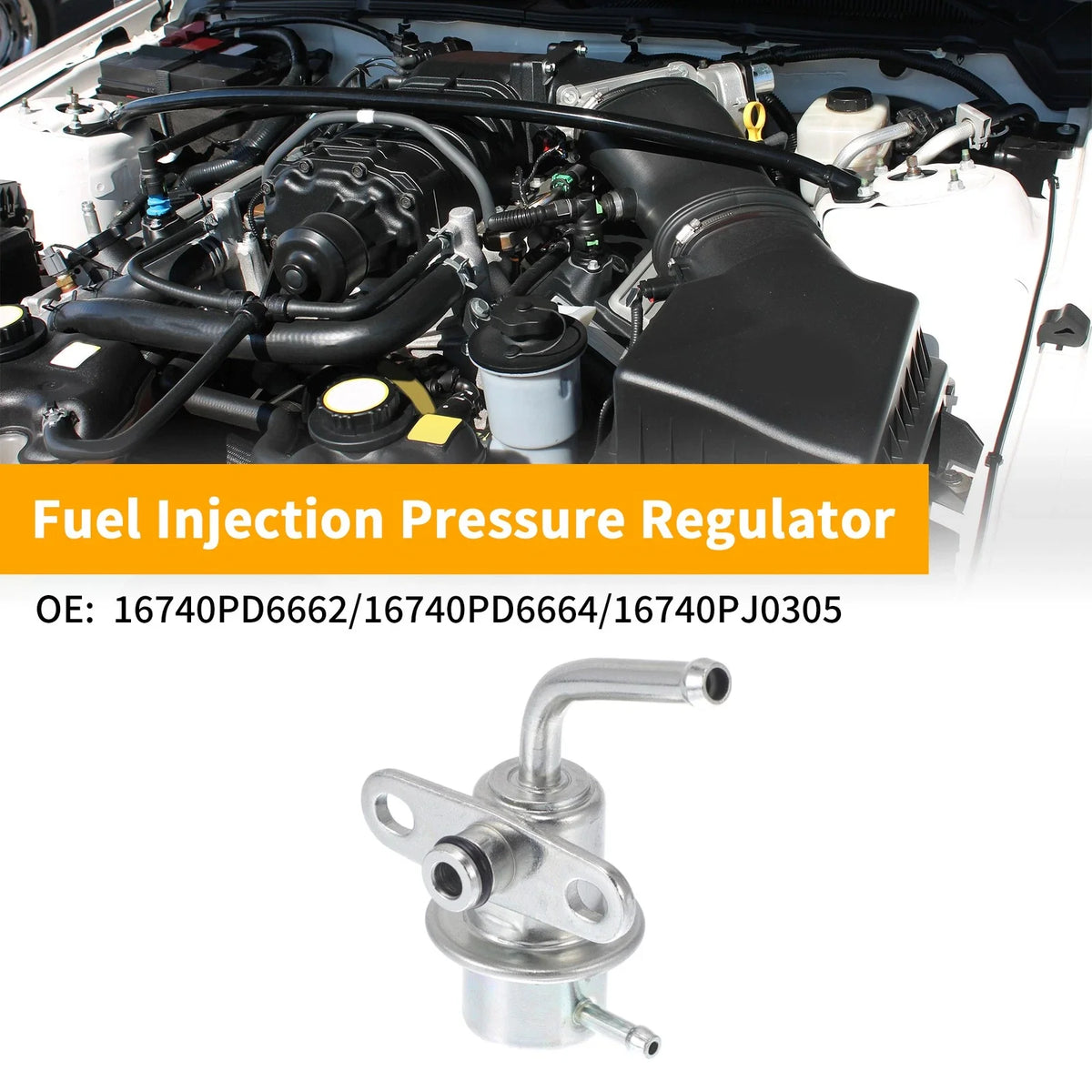 Fuel Pressure Regulator for Honda Accord (1985–1987) No. 16740PD6662 Metal
