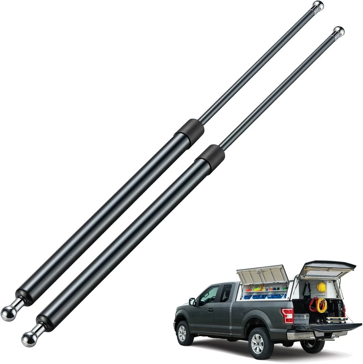 ST270P150 for 27" 150 lbs Gas Struts for Camper Shell (2004–2006)
