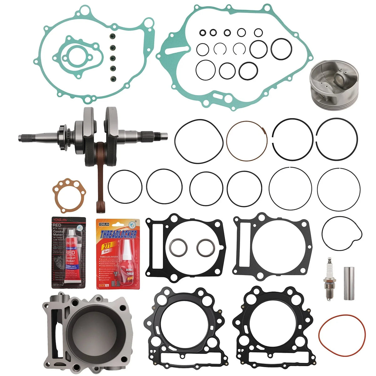 Crankshaft Piston and Gasket Kit for Yamaha Grizzly 660 2002-2008