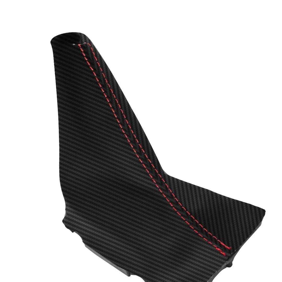 Manual Shift Boot for Ford Fiesta (2011–2019) - PVC Carbon Red Stitch