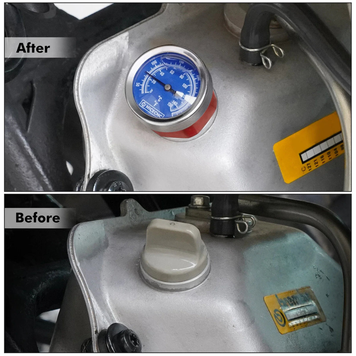 Oil Dipstick Level Gauge w/ Temperature Gauge for Yamaha YFZ450 (2004–2013)