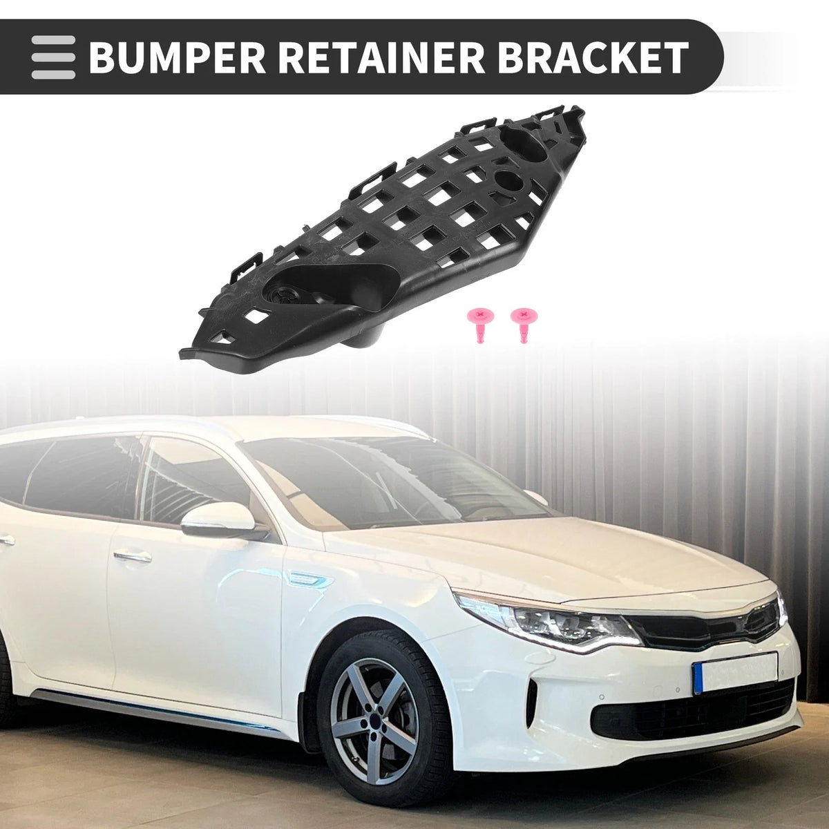 1pc Left Front Bumper Retainer Bracket No. 521460E130 for Toyota Highlander (2020–2022)