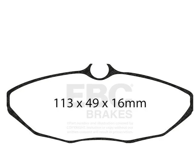 Rear Brake Pad Set for Jaguar S Type (2003-2005) HP888GD