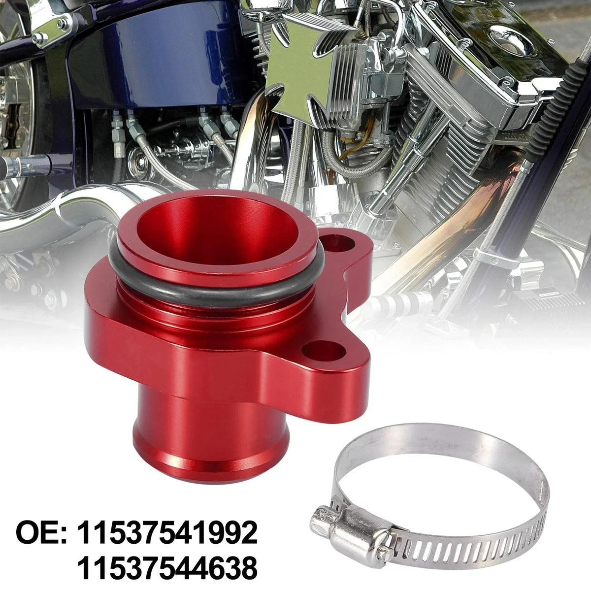 Red Water Hose Fitting Set for BMW 325i 335i 525i