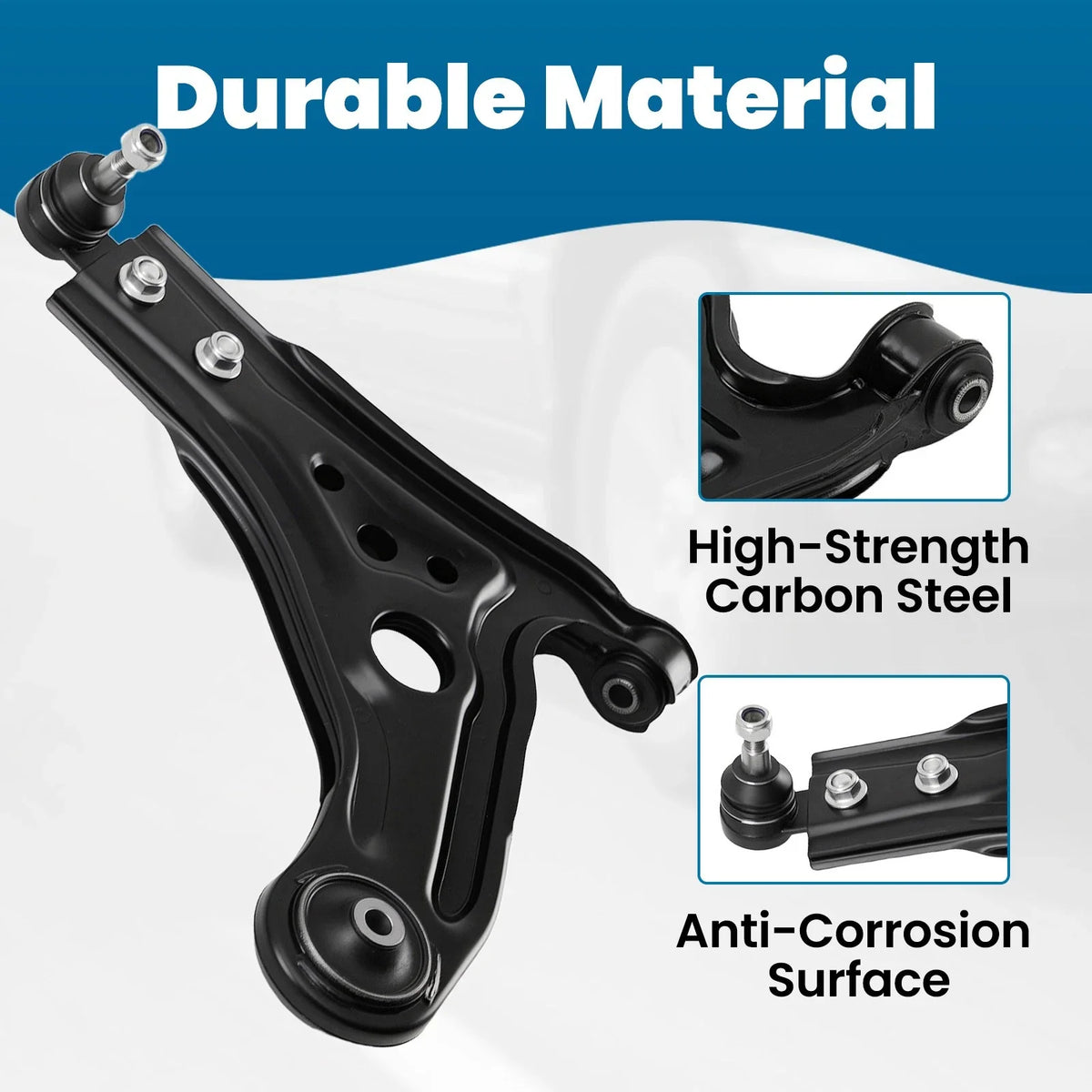 8x Front Suspension Control Arms Tie Rod Ends for Chevrolet Aveo (2004–2011)
