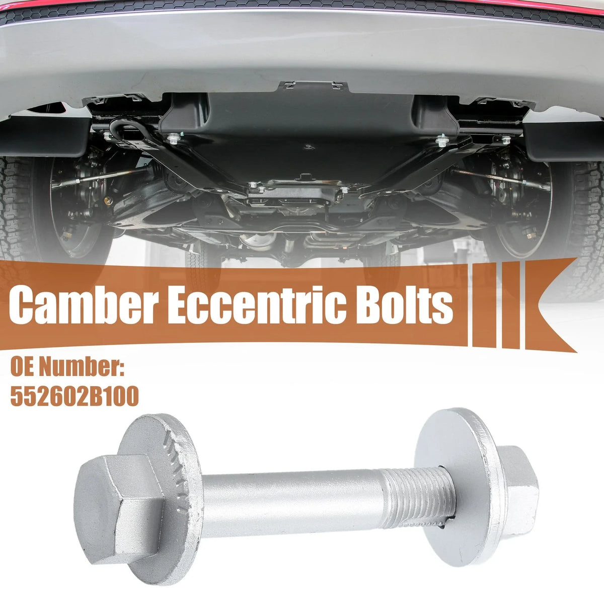 Set of 4 Camber Eccentric Bolts for Hyundai Santa Fe (2007–2009) No. 552602B100